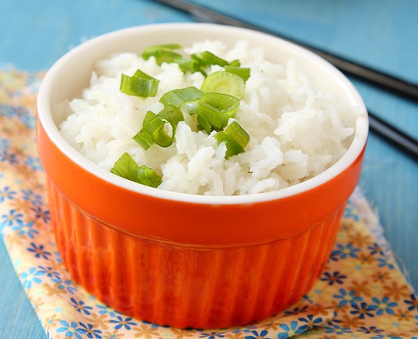 Arroz de Coco y Cebolleta